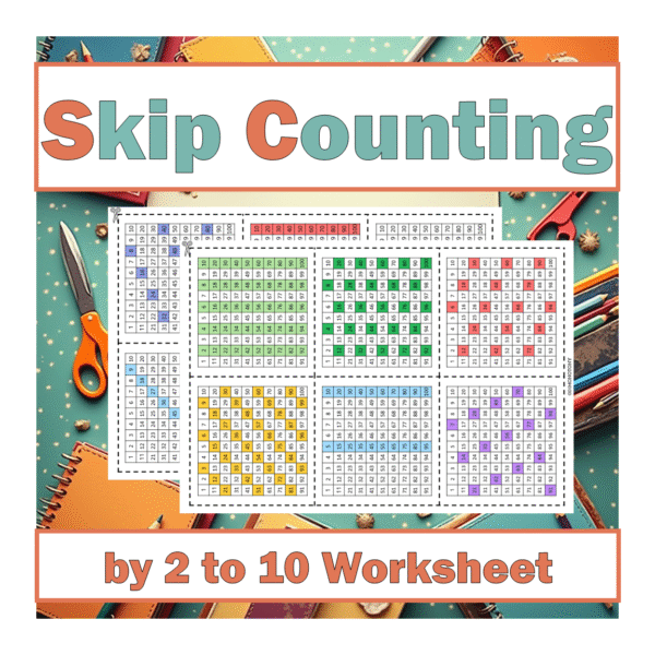 Skip Counting by 2 to 10 Worksheet
