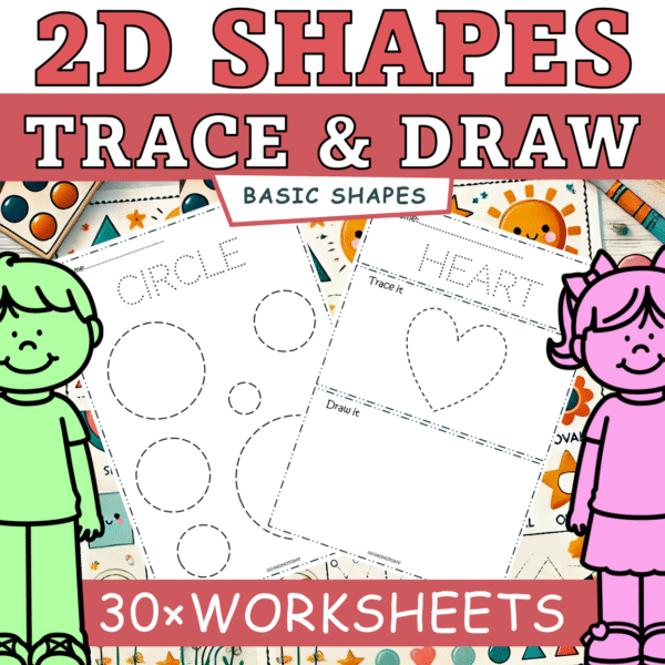 Basic Shapes Worksheets for Preschool and Kindergarten