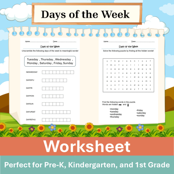 Days of the Week Worksheet